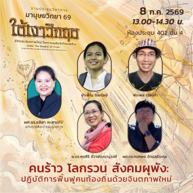 EP.7 | 8B03 - ประชุมวิชาการมานุษยวิทยา 69 หัวข้อ ใต้เงาวิกฤต ชีวิตและจินตภาพใหม่ในความผุพังเชิงโครงสร้าง Under The Shadow of Crisis Lives and New Imagery amid Structural Deterioration